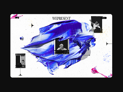 WeTransfer 01 acrylic collageart creativity data data visualization dataviz illustration wepresent wetransfer