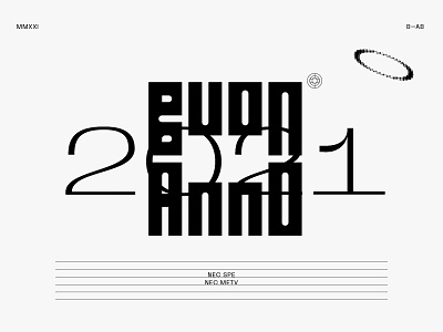 Buon Anno 2021 design lettering type typography