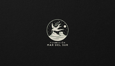 Logo design for Fundación Mar del Sur. animal bird brand branding craft design fundation handmade illustration logo moon sea stars sun type typography ui ux vector