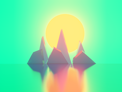 north 3d abstract blender blender 3d iceberg lowpoly