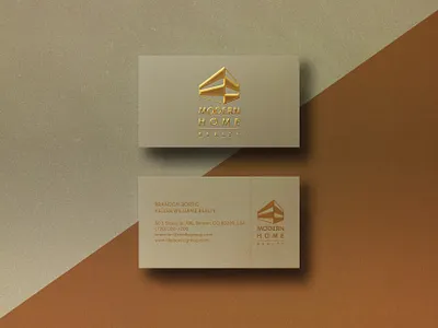 PROFESSIONAL REALTY BUSINESS CARDS DESIGN branding business cards business cards design clean card gold foil graphicdesign minimal name card professional
