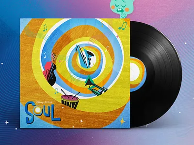 Soul Album Cover, Disney Pixar album art album artwork album cover album cover design design design process digitalart disney disney art graphic design graphicdesign illustration pixar art typography vector