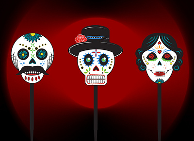 Day of the Dead Landscape Marker Design design illustration product design