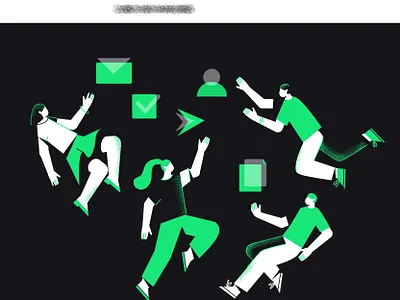 Work team characterdesign check file icon illustration illustrator mail minimalism noize send texture ui user ux vector