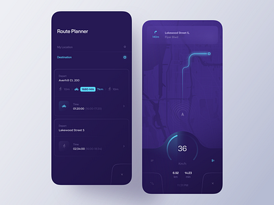 E-Bike Sharing App bike bike sharing car choose route cockpit e bike electric bike gps gps navigation illustration map navigation profile route route planner sandro tavartkiladze scooter sharing speedometer walk