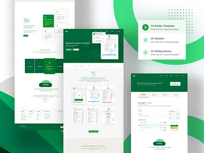 Resume Writing Website bespoke website resume ui