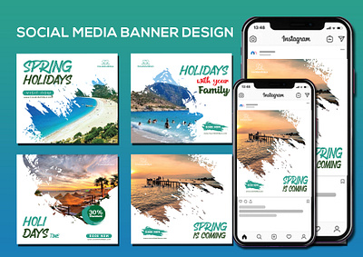 Social Media Banner | Holiday Travel Tours facebook cover instagram banner instagram post instagram post banner product promotion socail media banner social media banner social media post abnner social post