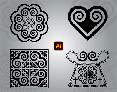 Ancient patterns adobe adobe illustrator art artwork degital drawing design digital art drawing illustration kingtharu