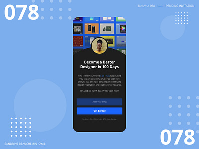 Daily UI 078 - Pending Invitation adobe illustrator daily ui 078 dailyui dailyuichallenge invitation pending pending invitation uidesign