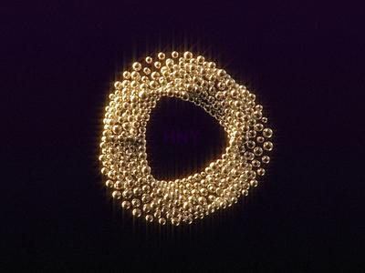 HNY 2021 3d abstract animated gif arnold circle design motiongraphics new year render rendering ring