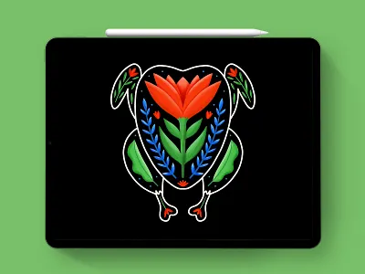 Thanksgiving Illustration digital art folk art folk illustration illustration thanksgiving thanksgiving day thanksgiving illustration thanksgivingart turkey turkey illustration vegetarian art visual storytelling