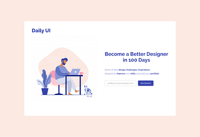 Daily UI Day 100 daily daily 100 challenge daily ui dailyui dailyuichallenge landing page design ui uichallenge uidesign