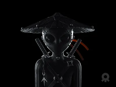 Ninja 3d animation c4d character collection illustration motion motion graphics nft rboy rocketboy