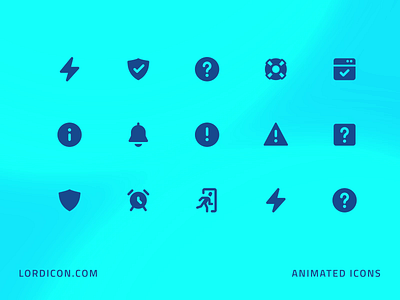 Alert Icon Group animation design icon