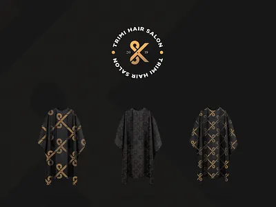 Barbershop Logo | Trimi apron barber barber logo barbers hair hair salon haircut hairdresser hairstyle logo logo design logodesign logos logotype patt pattern pattern a day pattern art pattern design patterns