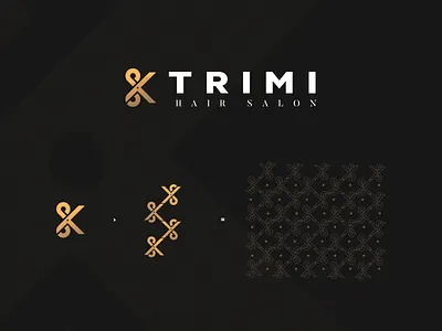 Barbershop Logo | Trimi barber barber logo barber shop barbers barbershop hair hair salon haircut hairdresser hairstyle logo logo design pattern pattern a day pattern art pattern design patterns