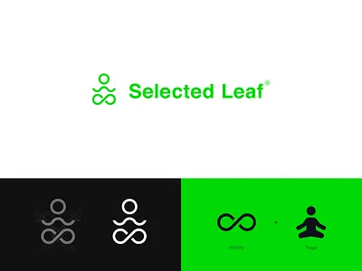 Selected Leaf - logo design brand identity design brand refresh branding cannabis cannabis branding cannabis design cannabis logo cannabis packaging cbd cbd logo cbd oil cbd packaging cbdoil identity logo animation logo design logo designer logo grid packaging design yoga logo