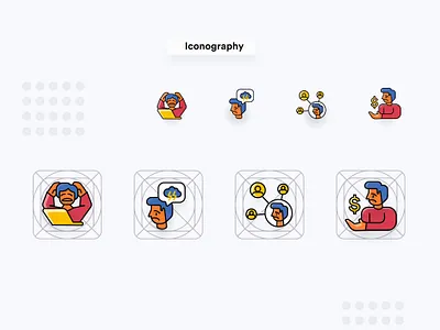 Iconography - Stress icon illustration adobe illustrator depression dull icon icon design iconography illustration sad ui icons web icons web illustrations