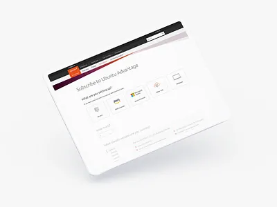 Ubuntu Advantage digital design mobile design product design purchase ubuntu user interface user profiles ux ui web design