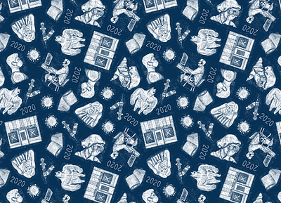 2020 Illustrated pattern 2020 2020design colorful fun illustration pattern patterns surface pattern textile