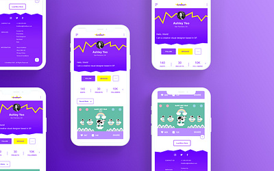 Daily UI Design: ArtsMeet profile page 01 app branding dailyui dailyui 006 dailyuichallenge dailyuiux graphic design illustration ui ux web