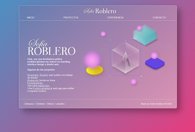 Portafolio Design concept css 3 html 5 portfolio ui design ux design web design