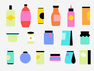 Harmonya Illustrations animation basket branding colorful groceries illustration motion graphics online packaging shopping supermarket vector