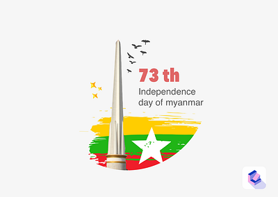 Independence day art burma creative design illustrator independenceday sketch