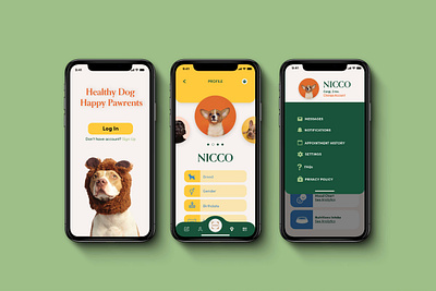 WAGGIN - Mobile App brand identity branding branding concept design graphic design ui ux visual identity design