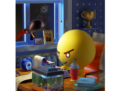 new Year 3d abstract c4d cinema 4d design geometric photoshop