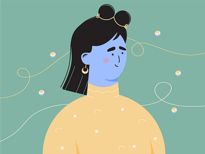 Potrait 2d character 2d design art avatar character design characterdesign characters cute art cute character cute illustration design flat illustration illustration 2d illustration art illustration digital illustrator minimal potrait vector