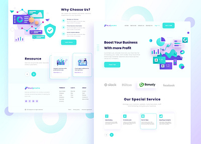 Business Management Landing page Design agency web design business management illustration landing page design ui ux design web design web ui design website design