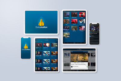 Dailymotion app V2 app branding dashboard design interface ipad ui ux video