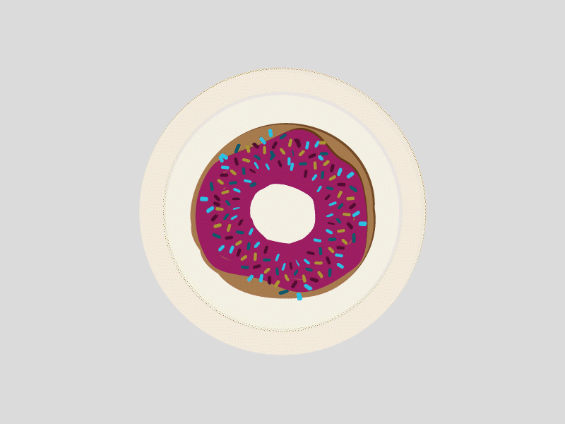 Donas after effect design gif animated illustration