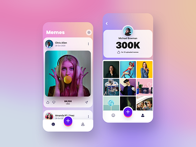 Social App - Feed & Profile app memes mobile social social network