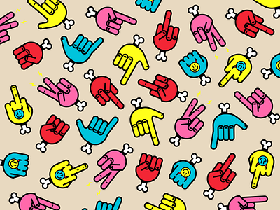 Hands-Free 🤙 adobe adobe illustration background cartoon claudio barreiro creative digital art digital illustration drawing emoji free fun goallounge tv hands iconography icons illustration pattern ui vector illustration