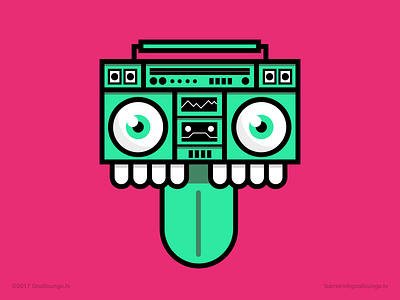 Boom Box 📻 adobe app artwork boom box box claudio barreiro creative design digital art digital illustration fun goallounge tv graphic design illustration music retro sound speaker vector vector illustration