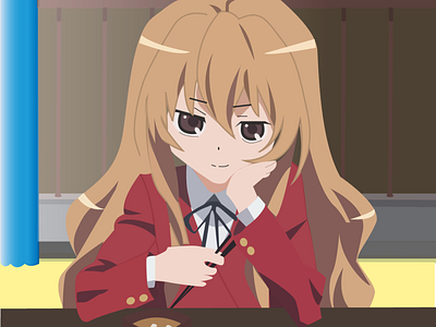 Aisaka Taiga animation anime animeart character design fanart illustration illustrator