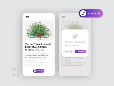 DailyUI 015 + 016 : Subscribe + Pop-up @daily ui @dailydesignchallenge app illustration ui ux web