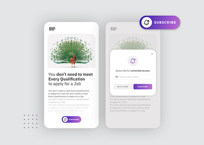 DailyUI 015 + 016 : Subscribe + Pop-up @daily ui @dailydesignchallenge app illustration ui ux web