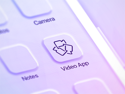 social video app logo concept app branding icon logo vector