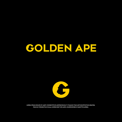 GOLDEN APE brand branding creative ecommerce fiverr fiverr.com fiverrgigs flat graphic design logo logo designer minimal minimalist modern ux