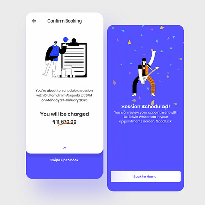 Scheduled appointment blush doctorapp productdesign ui uxdesign uxui