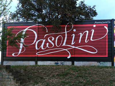 Pasolini calligraphy calligraphy and lettering artist calligraphy art cursive letter lettering lettering art letters mural mural artist muralart muralist murals pasolini wall wall art