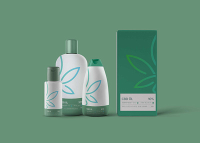 CBD Hair Shampoo Bottle Mockup animation branding design graphic design illustration illustrator typography vector web website