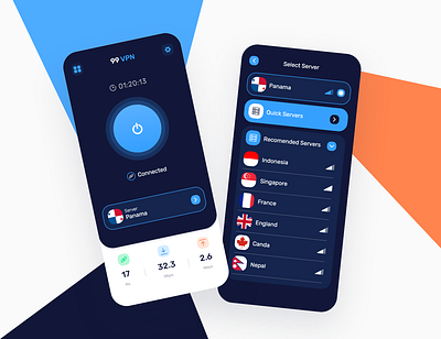 VPN UIUX design ,VPN app app design app mockup branding clean ui cool design cooldesign daily 100 challenge daily ui dailyui dailyuichallenge dailywebdesign design modern design trendy design uidesign vpn app webdesign