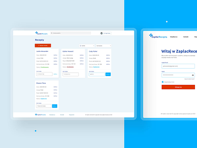 🩺 ZaplacRecepte.pl - System of Writing Medical Prescription animation app dashboard dashboard design dashboard ui design doctor drag and drop flat hospital login screen medical medical app minimal signup ui ux wcag website