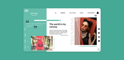 Fashion UI art design flat graphic design illustrator minimal ui ux web website