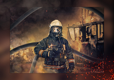 FIRE GOD adobe advertising concept art creative digital art fire man manipulation photography photoshop retouching wacom