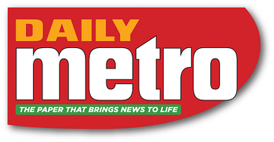 Daily Metro Logo branding graphic design logo